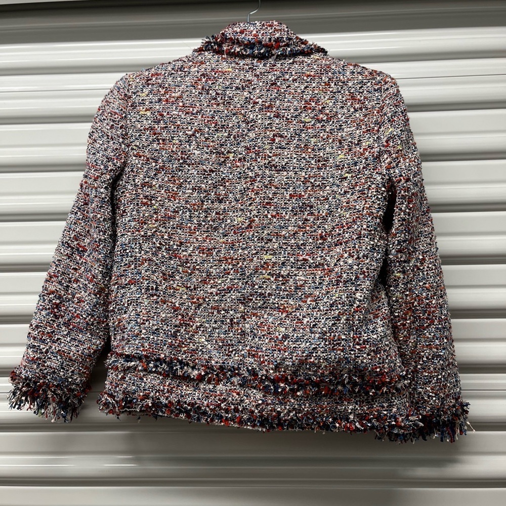 Zara Women's Tweed Jacket - Multicolor Size S - Picture 12 of 13